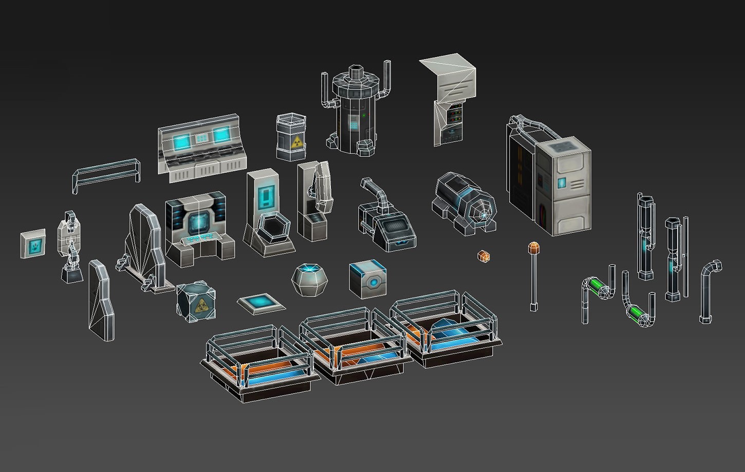 Sci-Fi Modular Space Laboratory