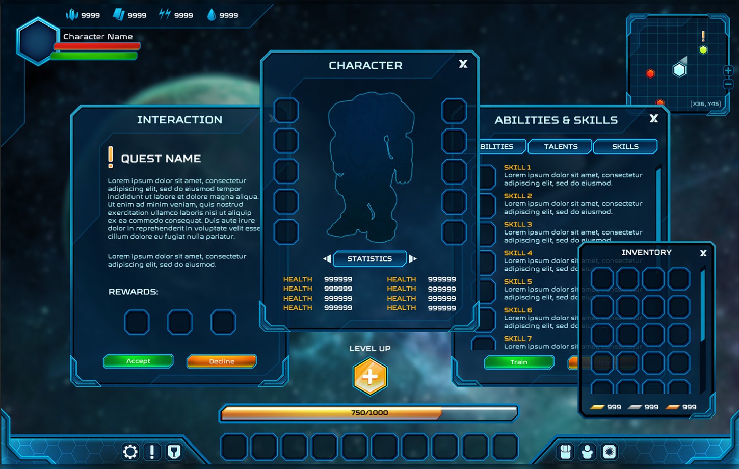 Sci-Fi GUI