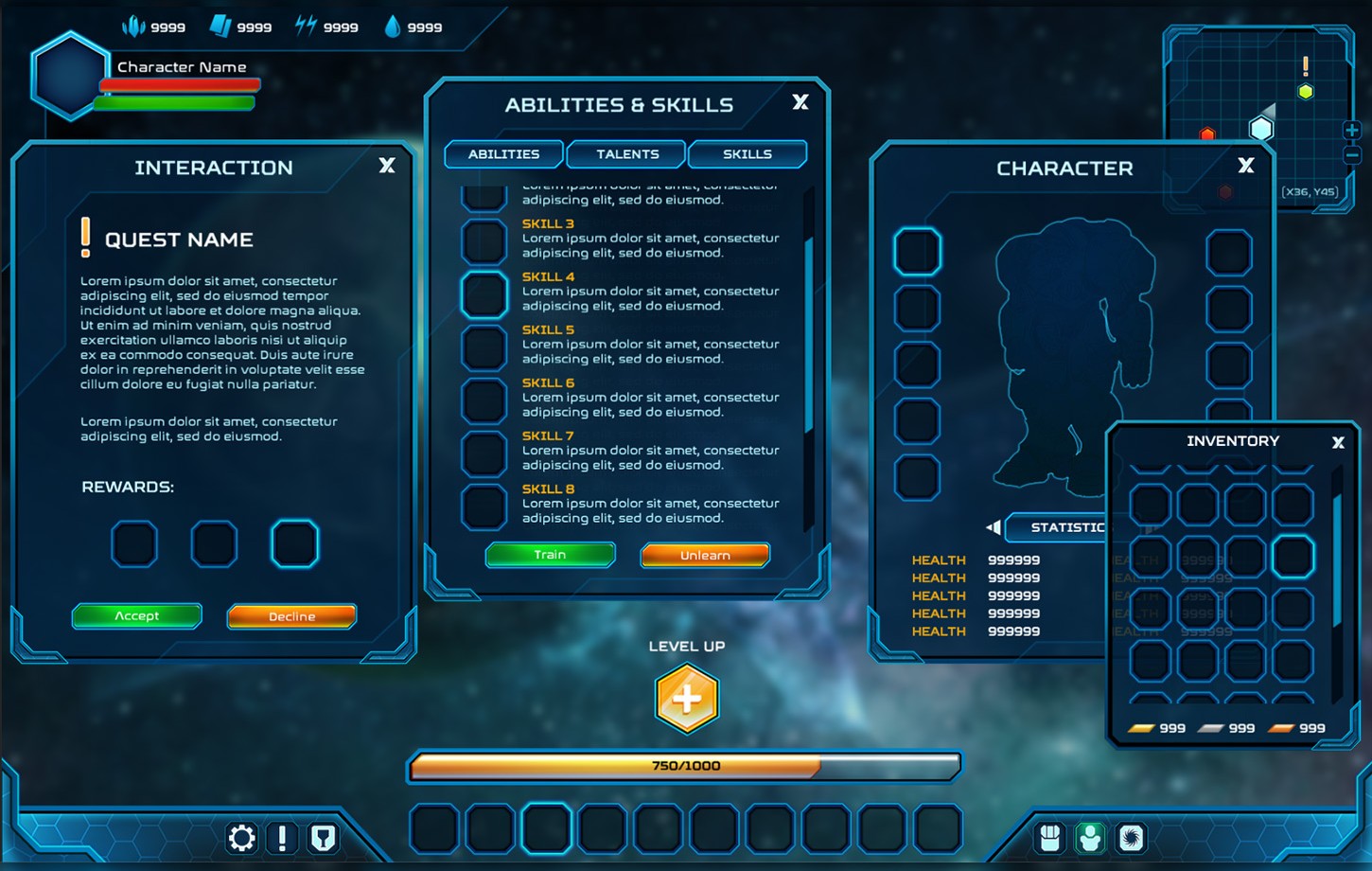 Sci-Fi GUI