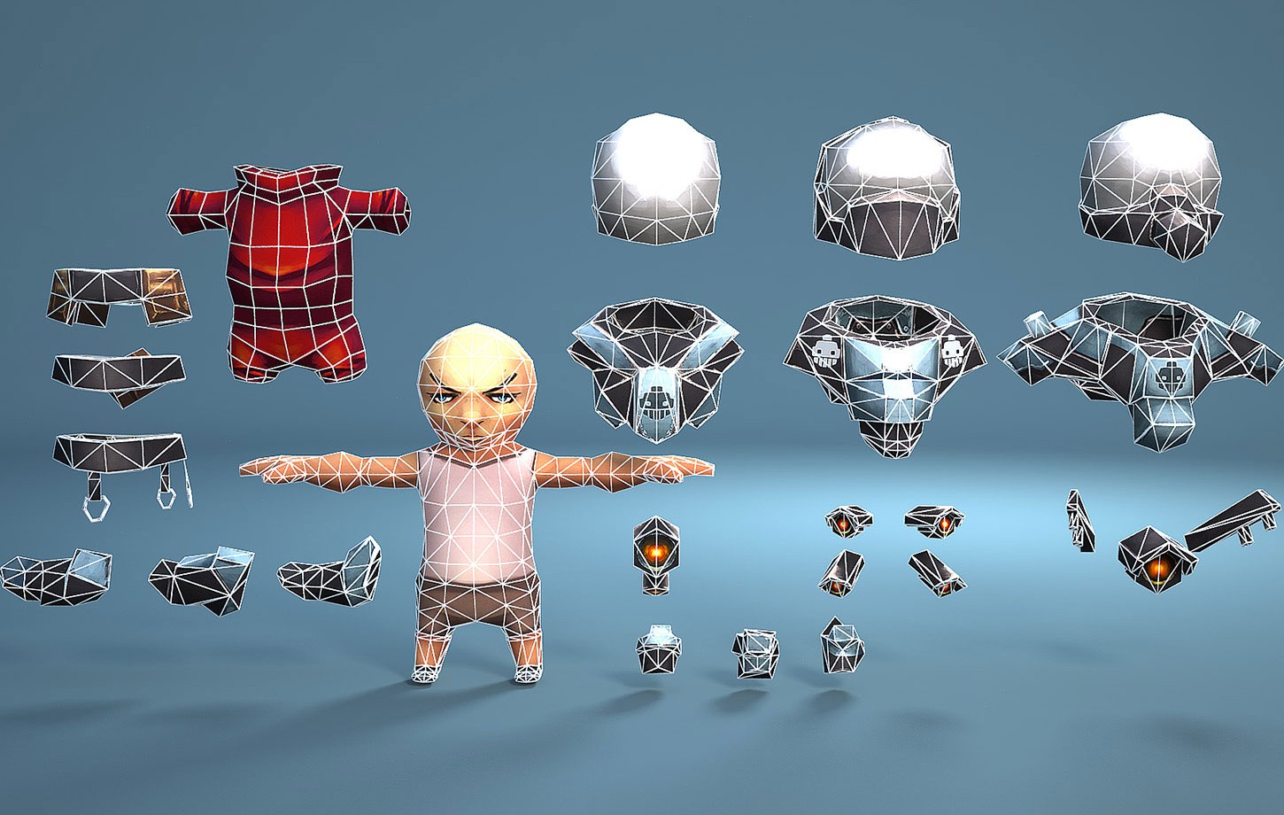 Animated Space Man Set