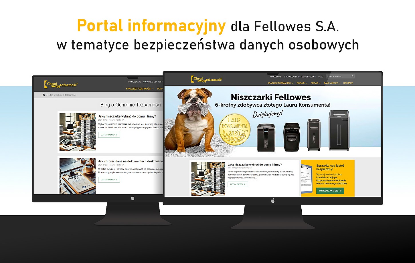 Chroń swoją tożsamość - Fellowes - Portal w tematyce bezpieczeństwa danych osobowych