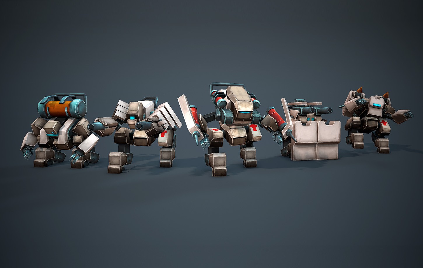 Animated Space Robots