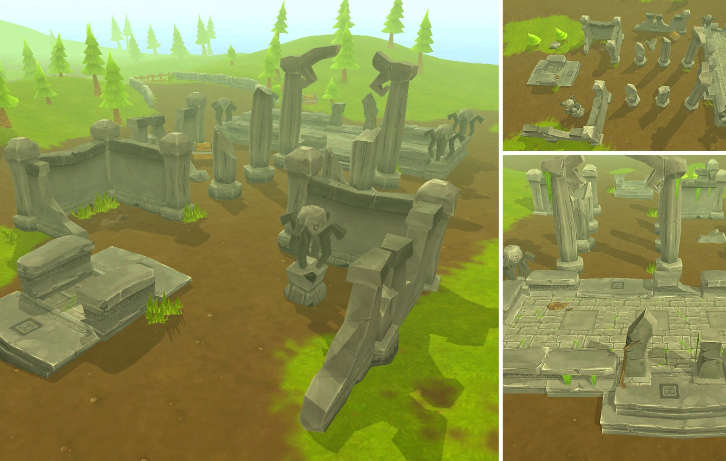 Lowpoly Toon Ruins