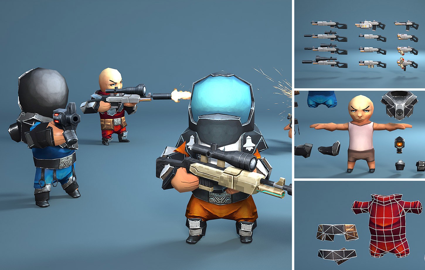 Animated Space Man Set