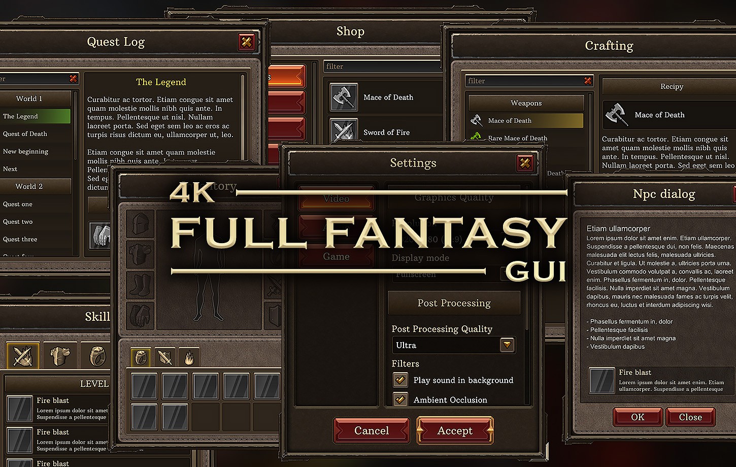 4K Full Fantasy GUI