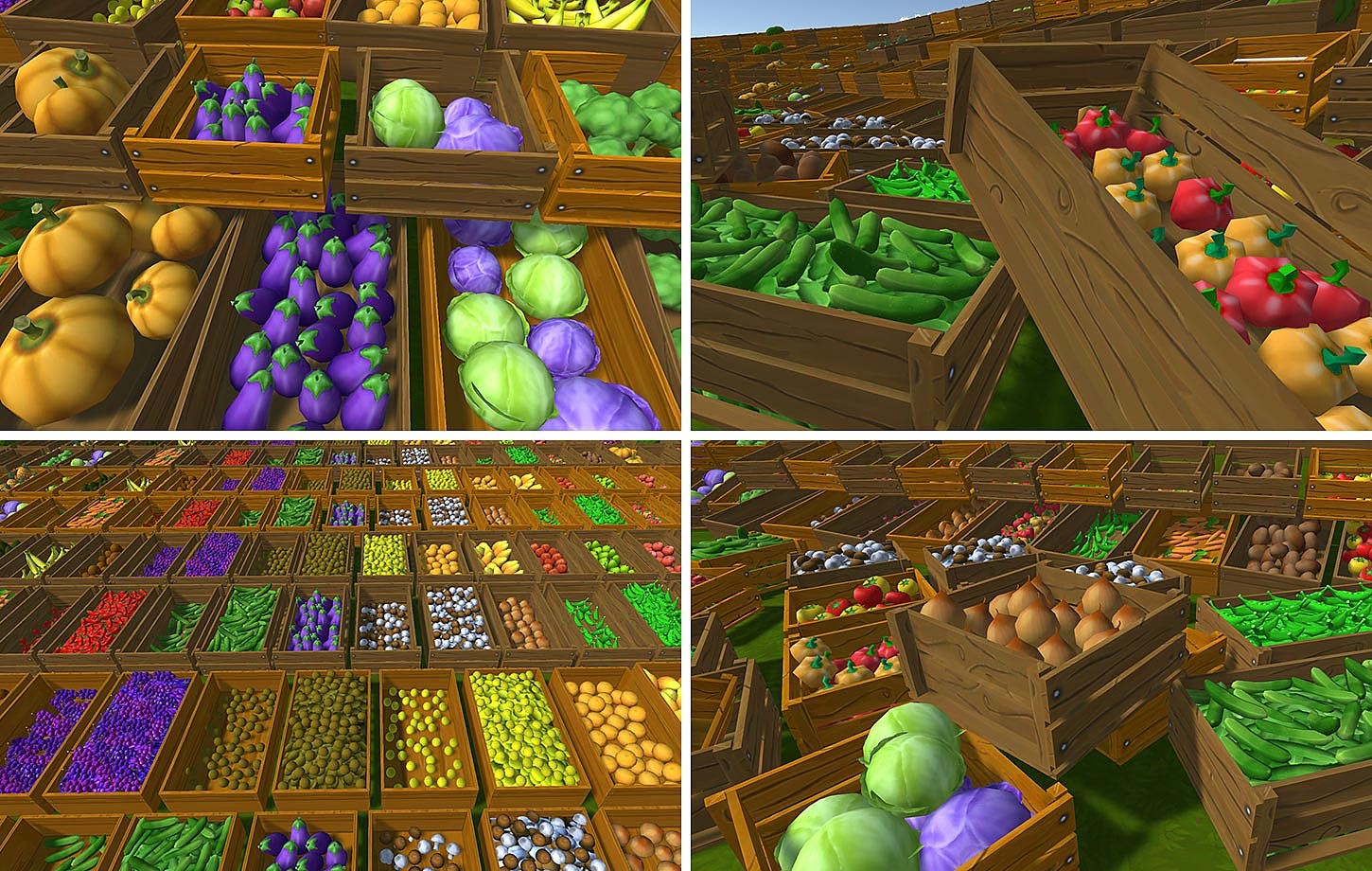 Fruits & Vegetables Huge Lowpoly Handpainted Props Pack