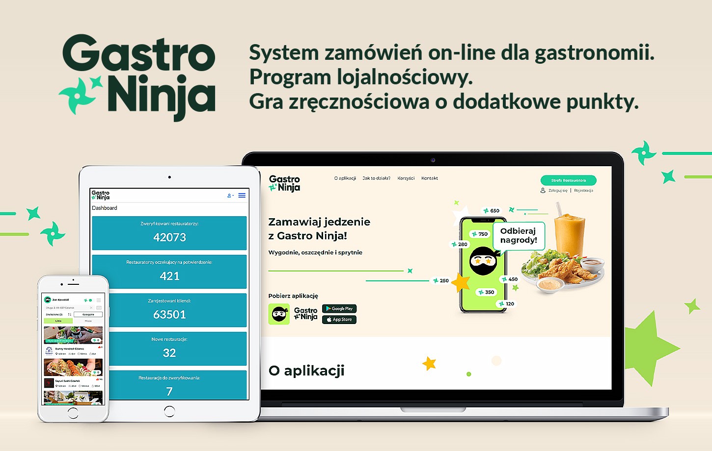 Zamawiaj jedzenie z Gastro Ninja!