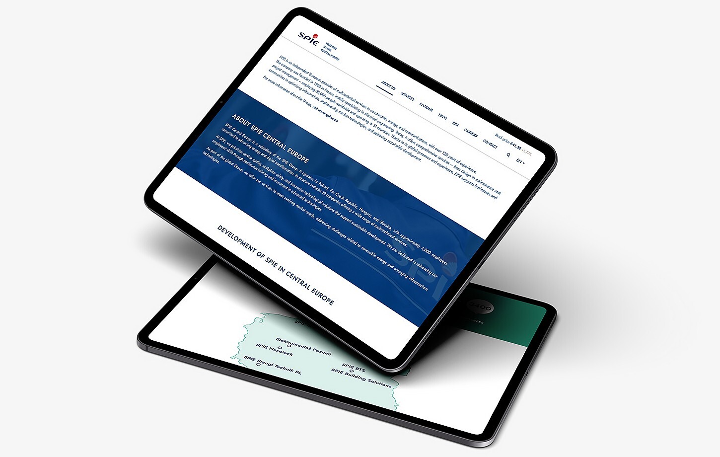  System stron korporacyjnych dla SPIE / Wielojęzyczny system oparty na Drupal